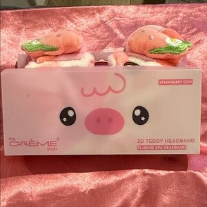 The Crème Shop Pink 3D Teddy Headband